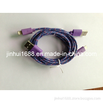 USB Fabric Knitted Cable for iPhone5